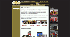 Desktop Screenshot of mdh-productions.be